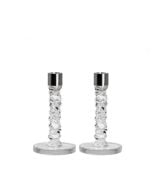 Silver Carat Candlesticks by Orrefors