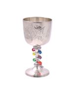 Silverplate Beaded Baby Kiddush Cup by Jillery