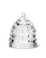 Small Glass Beehive Honey Pot