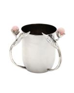 Stainless Steel Hyaline Pink Washing Cup