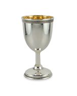 Sterling Kiddush Cup with Filigree Trims by Avi Nadav