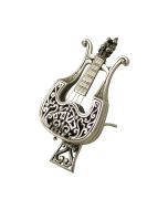 Sterling Silver Lyre Spice Box