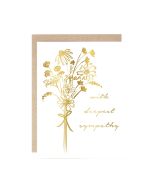 Sympathy Notecard: Goil Foil Bouquet