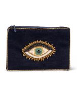 Velvet Evil Eye Pouch