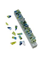 Custom Ridged Wedding Glass Mezuzah by Marcela Rosemberg