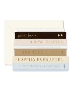 Wedding Notecard: Book Stack