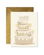 Wedding Notecard: Sparkler Cake