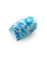 Wedding Smash Glass from NolaGlass: Teal and White