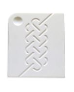 White Corian Challah Board by Studio Armadillo