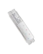 White Glass with Crystals Mezuzah by Sandi Katz