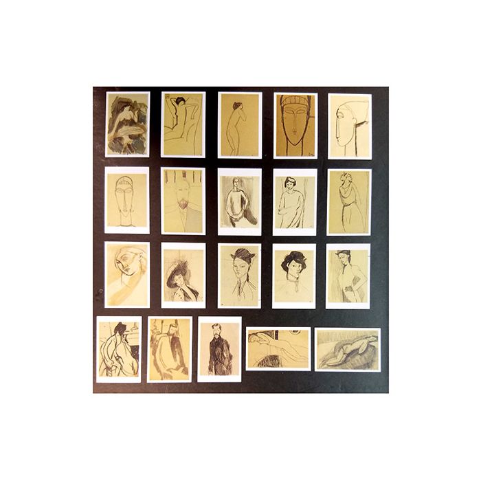 Modigliani アート作品集 Amedeo Modigliani: Box of 20 Assorted Postcards