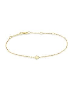 14kt Gold Itty Bitty Star of David Bracelet by Zoë Chicco
