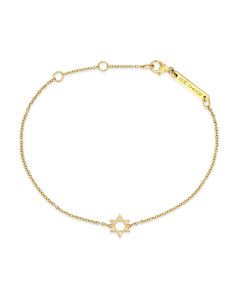 14kt Midi Bitty Star of David Bracelet by Zoë Chicco