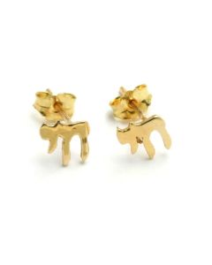 14kt Yellow Gold Chai Earrings by Bareket Fine Jewelry