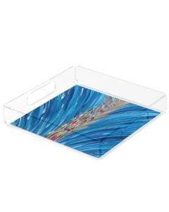 Acrylic Crossing the Red Sea Matzah Tray by Arielle Zorger