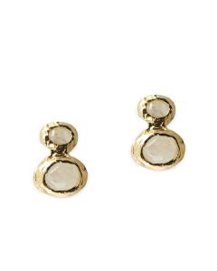 Adornment Earrings by the Israel Museum: Moonstone Double Post