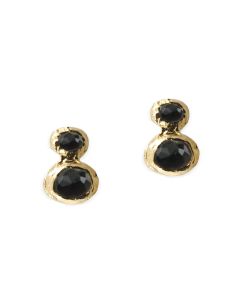 Adornment Earrings by the Israel Museum: Smoky Quartz Double Post