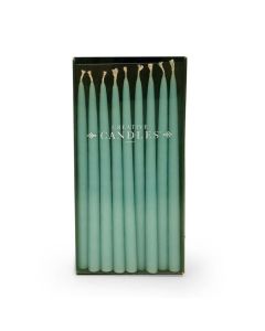 Aquamarine Hanukkah Candles by Creative Candles for the Jewish Museum Shop