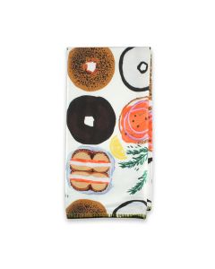 Bagel Print Tea Towel