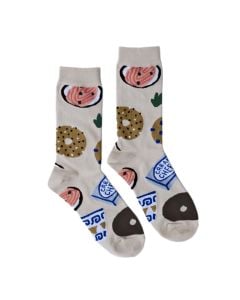 Bagels and Cream Cheese Crew Socks