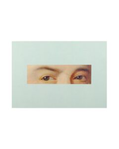 Barbara Bloom Postcard: Featuring detail from "Portrait of a Man" painting