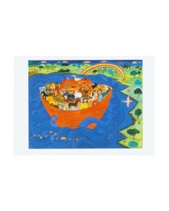 Birthday Notecard Noah's Ark by Malcah Zeldis