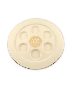 Bisque Seder Plate