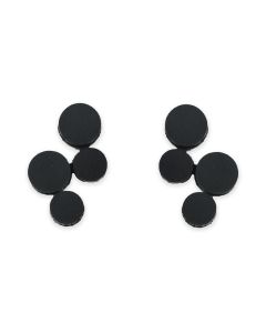 Black Abstraction Earrings by Iskin