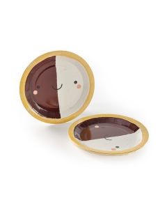 Black and White Cookie Plates