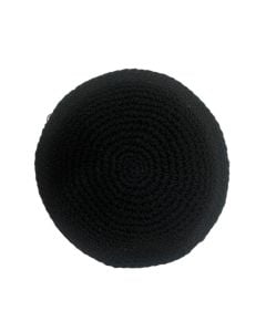 Black Knit Kippah: 6"