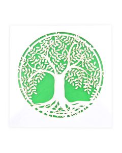 Blank Notecard by Two Hermanas: Lasercut Tree of Life