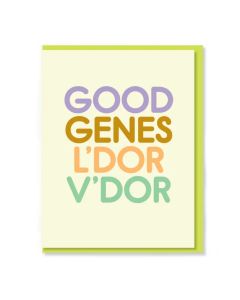 Blank Notecard: Good Genes L'dor V'dor