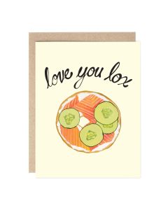 Blank Notecard: Love You Lox