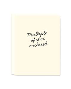 Blank Notecard: Multiple of Chai