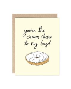 Blank Notecard: You Are My Cream Cheese
