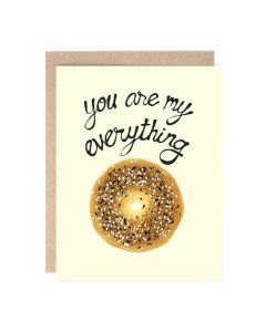 Blank Notecard: You Are My Everything Bagel