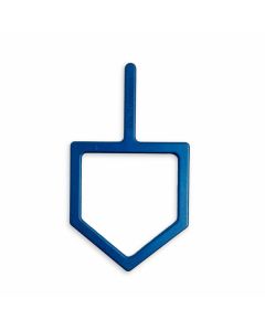 Blue 2D Dreidel by Iris Tutnauer