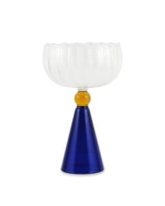 Blue and Orange Aperitivo Kiddush Cup by The Nosh Table