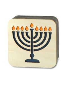 Blue Birch HanuKron GPS Electronic Menorah by Dorian Garson