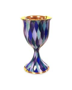 Blue Wave Kiddush Cup by Zvezdin's Workshop
