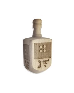 Braille Wooden Dreidel