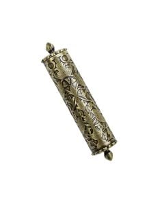 Brass Esther Scroll Mezuzah by the Israel Museum