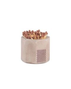Brown Match Holder and Striker with Matches by Tenn Prairie