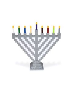 Build-a-Brick Menorah