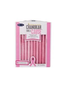 Pink Hanukkah Candles