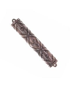 Carved Teak Wood Mezuzah