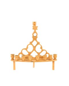 Cast Brass 20th Century Menorah Reproduction by The Israel Museum