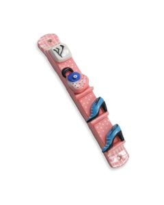 Ceramic Closet Mezuzah by Inna Olshansky: Blue Shoes