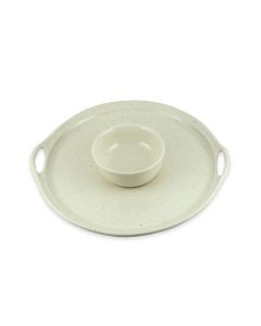 Ceramic Indira Platter and Bowl Set by TOB Aero