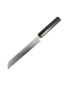 Stainless Steel Challah Knife with Honeycomb Bordeaux Handle